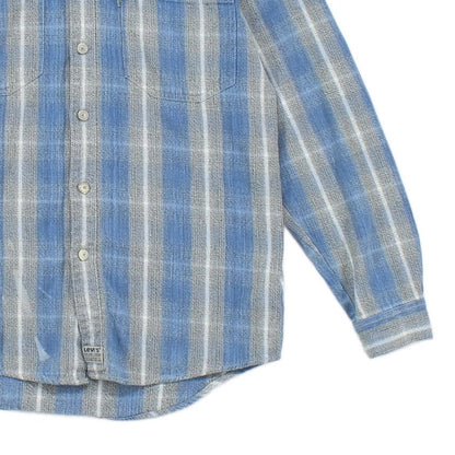 Mens Plaid Shirt Long Sleeve Button Up