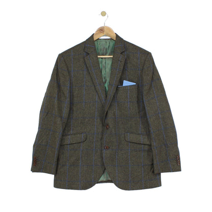 Mens Tweed Blazer Short Wool