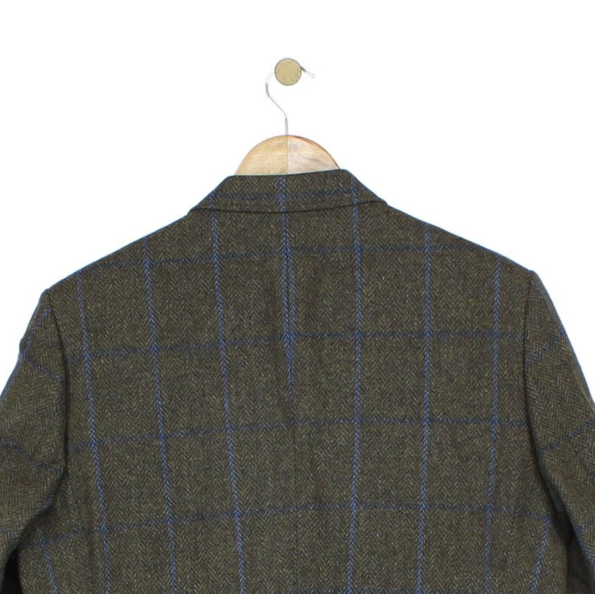 Mens Tweed Blazer Short Wool