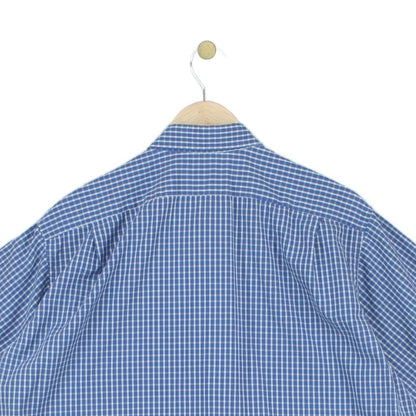 Mens Shirt  Check Short Sleeve Button Up