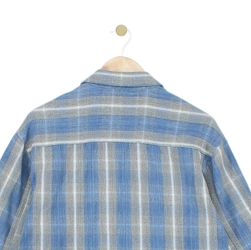 Mens Plaid Shirt Long Sleeve Button Up