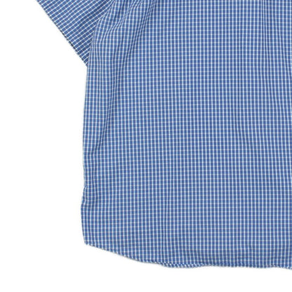 Mens Shirt  Check Short Sleeve Button Up