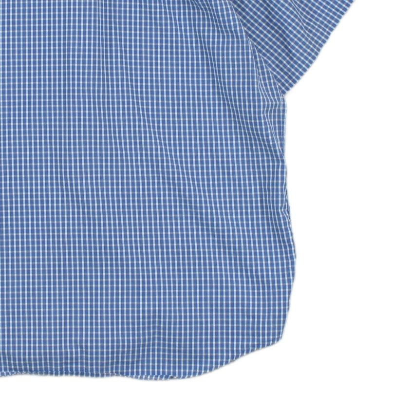 Mens Shirt  Check Short Sleeve Button Up