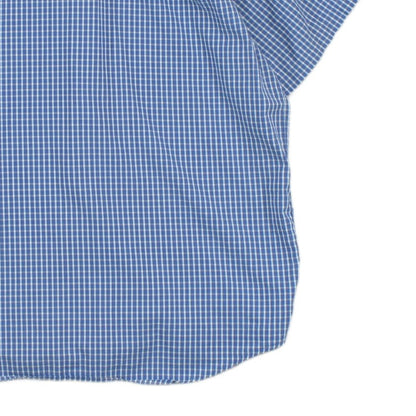 Mens Shirt  Check Short Sleeve Button Up