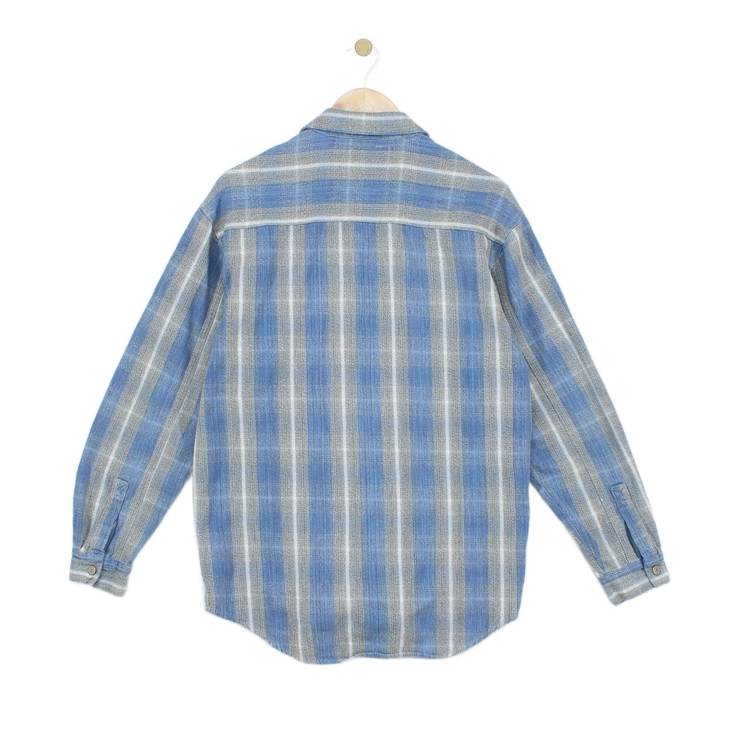 Mens Plaid Shirt Long Sleeve Button Up