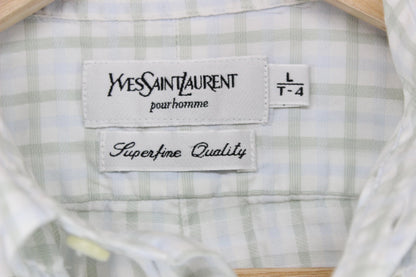 Mens Check Shirt Boxy Fit Short Sleeve
