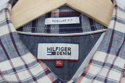 Mens Check Shirt Button Up Long Sleeve