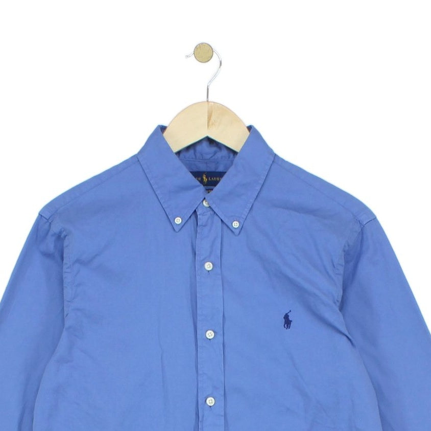 Mens Shirt Slim Fit Button Down Twill
