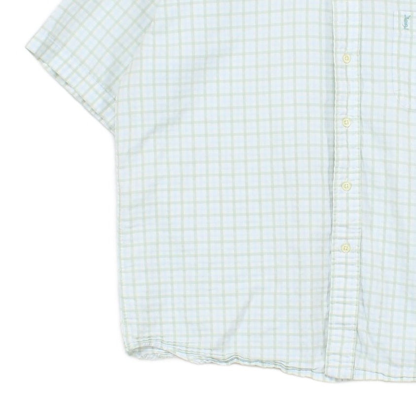 Mens Check Shirt Boxy Fit Short Sleeve