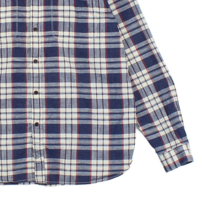 Mens Check Shirt Button Up Long Sleeve