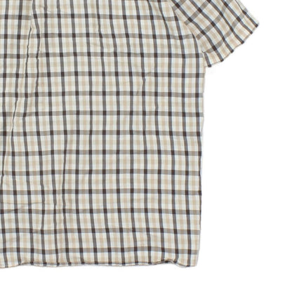 Mens Plaid Shirt  Button Down Short Sleeve