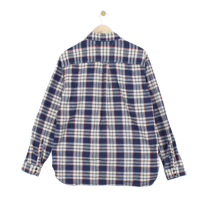 Mens Check Shirt Button Up Long Sleeve