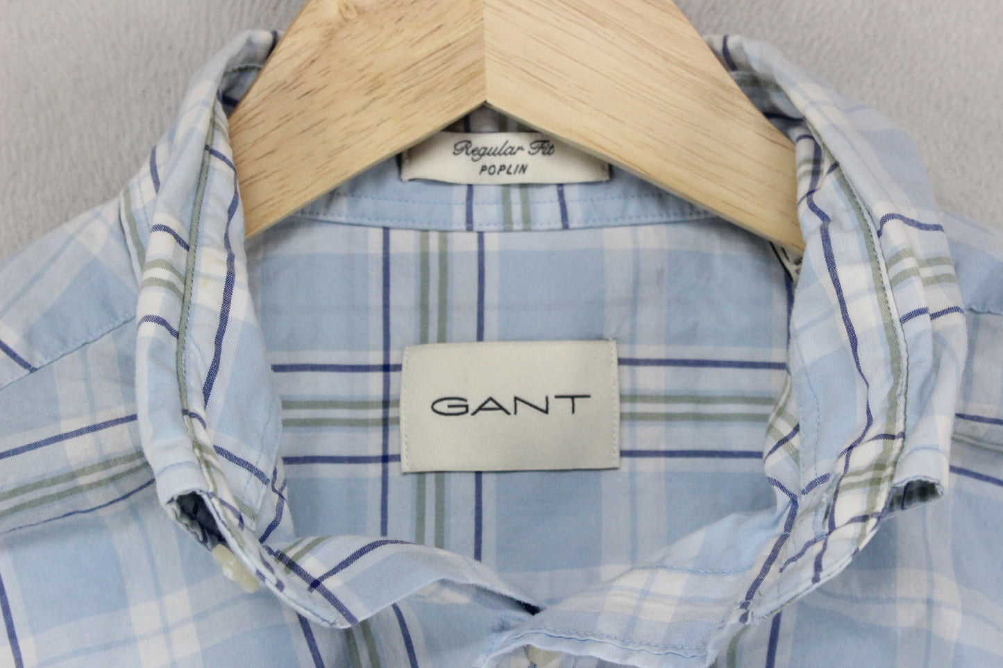 Mens Plaid Shirt Short Sleeve Button Up