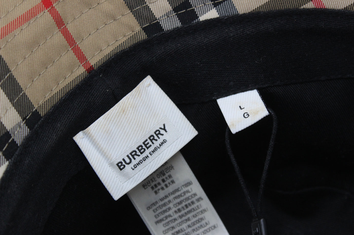 Mens Nova Check Bucket Hat Made In Italy Summer