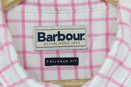 Mens Check Shirt Tailored Fit Long Sleeve
