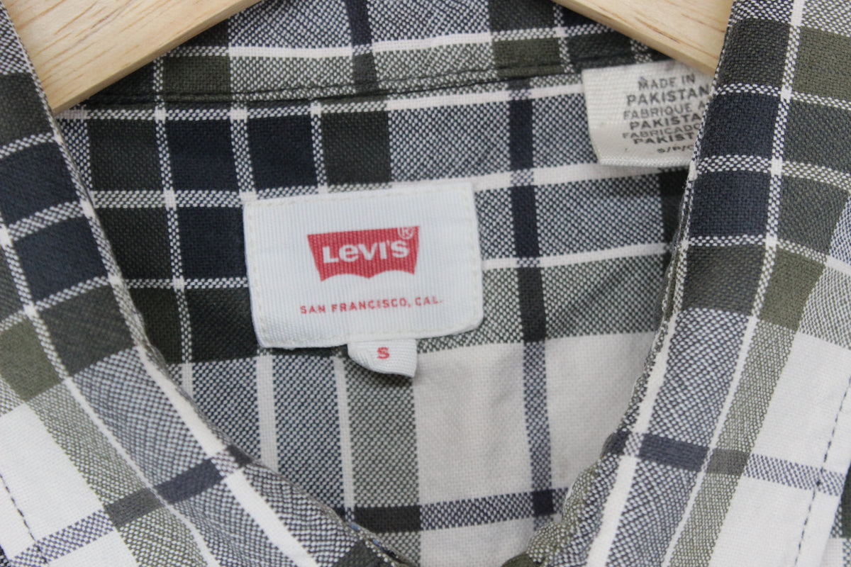 Mens Plaid Shirt Button Up Long Sleeve