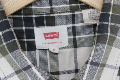 Mens Plaid Shirt Button Up Long Sleeve
