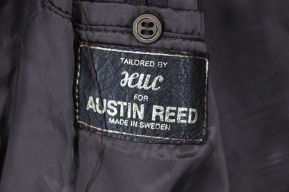 Mens Leather Jacket Full Zip Made In Sweden
