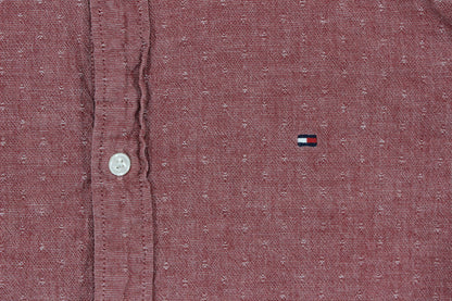 Mens Shirt Stretch Slim Fit Button Up Long Sleeve
