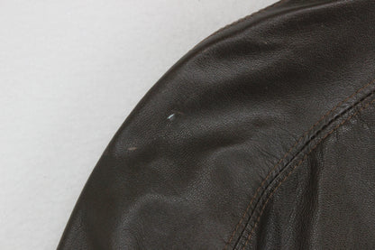 Mens Leather Jacket Full Zip Made In Sweden