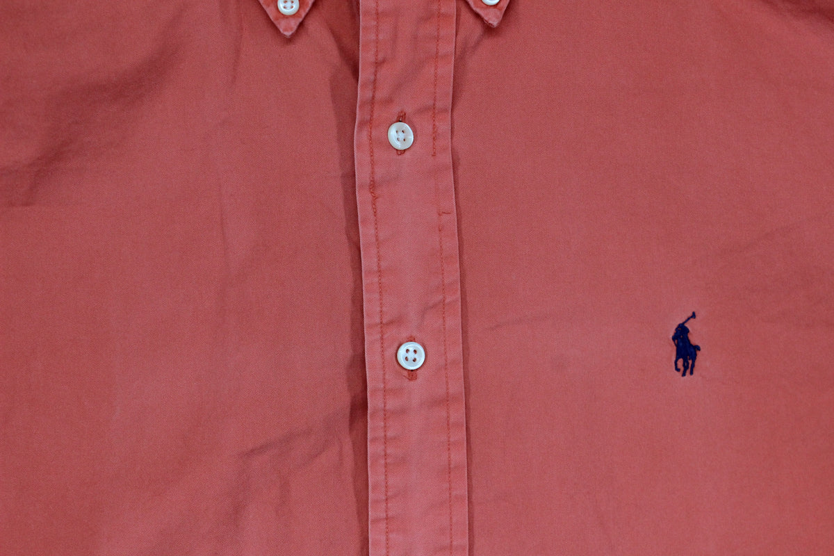 Mens Oxford Shirt Button Down Long Sleeve