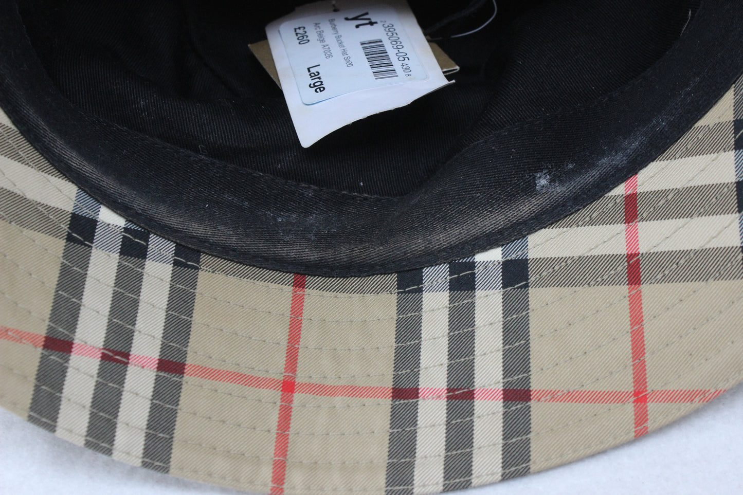 Mens Nova Check Bucket Hat Made In Italy Summer