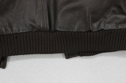Mens Leather Jacket Full Zip Made In Sweden