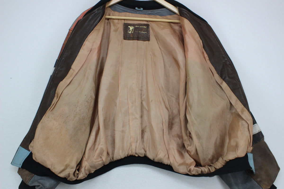 Mens Leather Bomber Jacket Uk Made