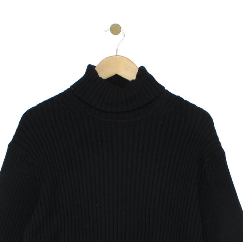 Womens Turtleneck Jumper Chunky Knit