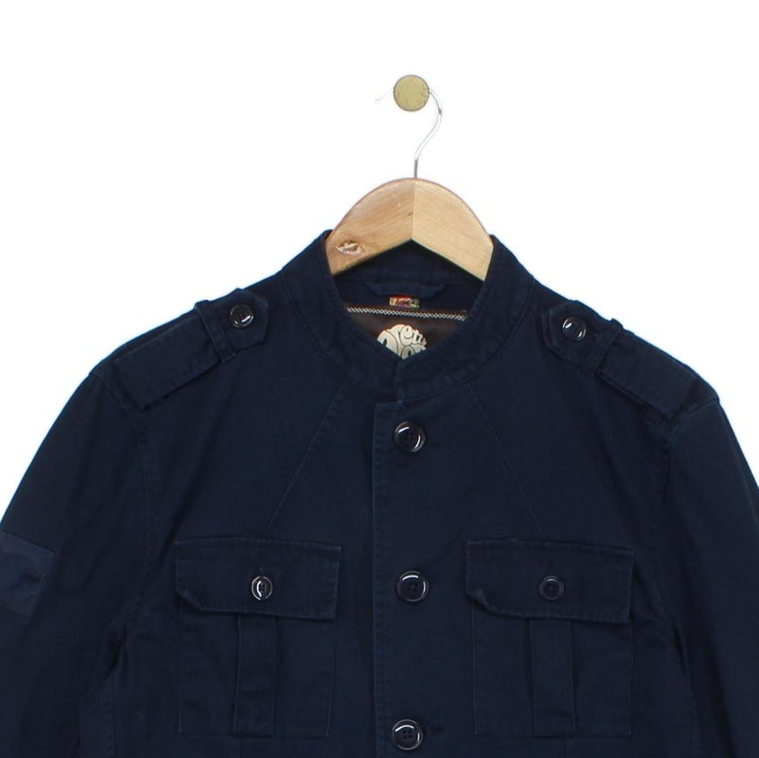 Mens Military Jacket Outerwear Slim Fit