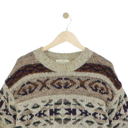 Mens Fair Isle Jumper Made In Italy Knitted