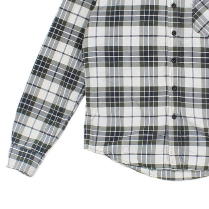 Mens Plaid Shirt Button Up Long Sleeve