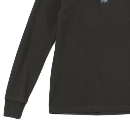 Mens T-Shirt Long Sleeve Buttons