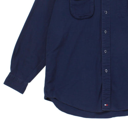 Mens Utility Shirt Button Up Long Sleeve