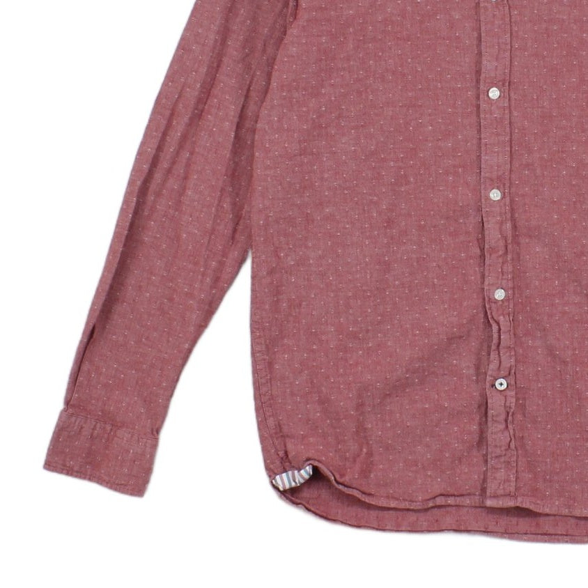 Mens Shirt Stretch Slim Fit Button Up Long Sleeve