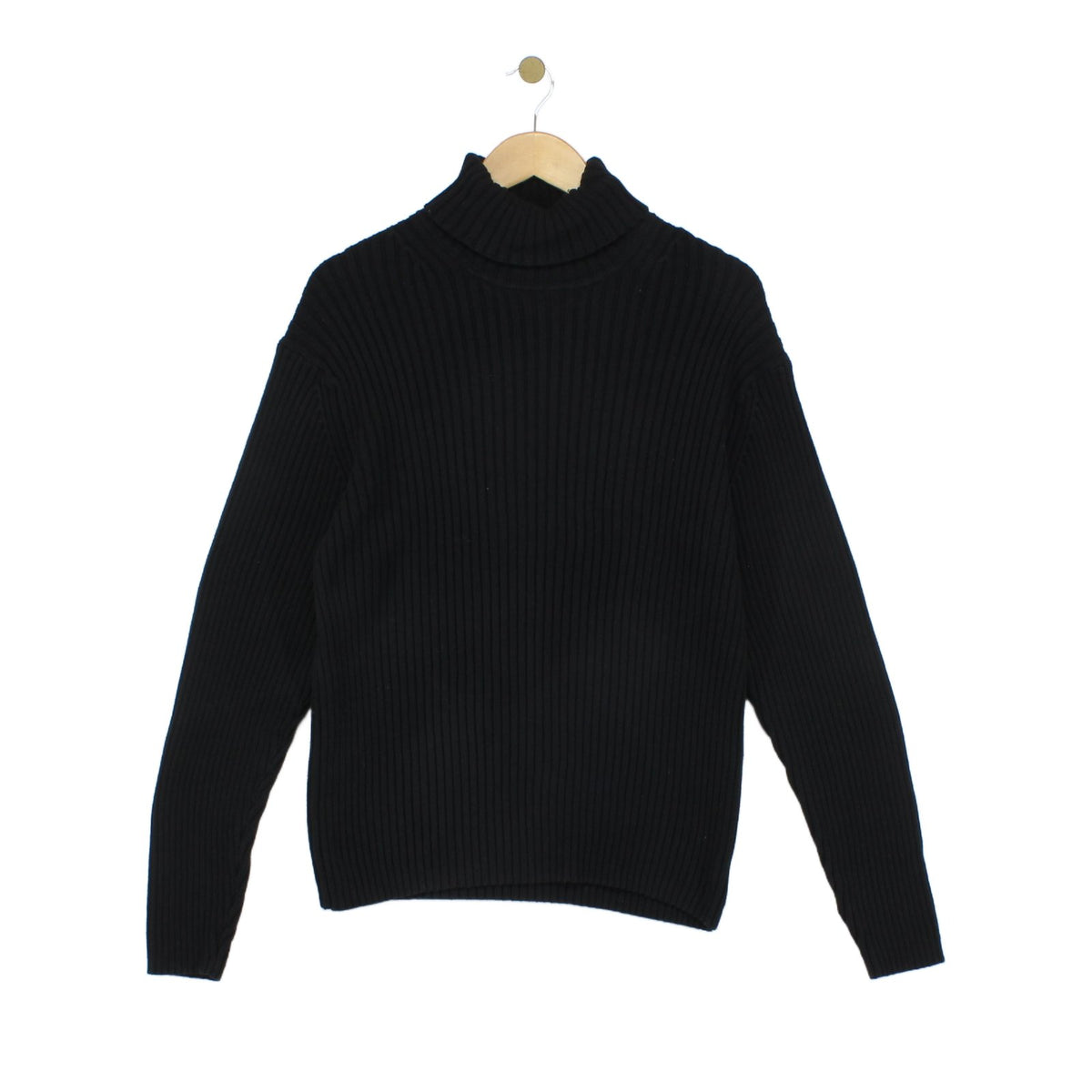 Womens Turtleneck Jumper Chunky Knit