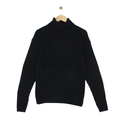 Womens Turtleneck Jumper Chunky Knit