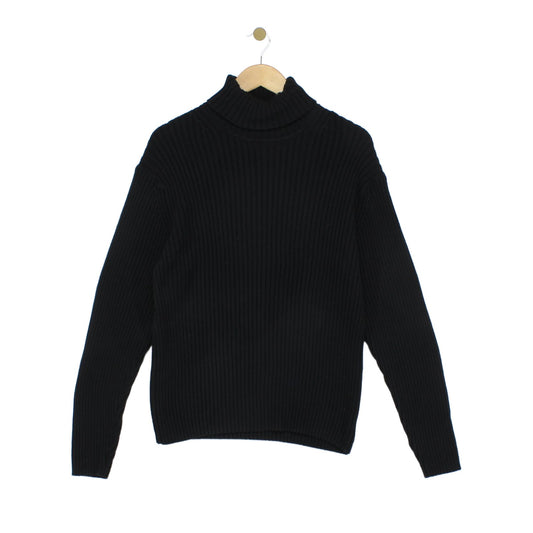 Womens Turtleneck Jumper Chunky Knit