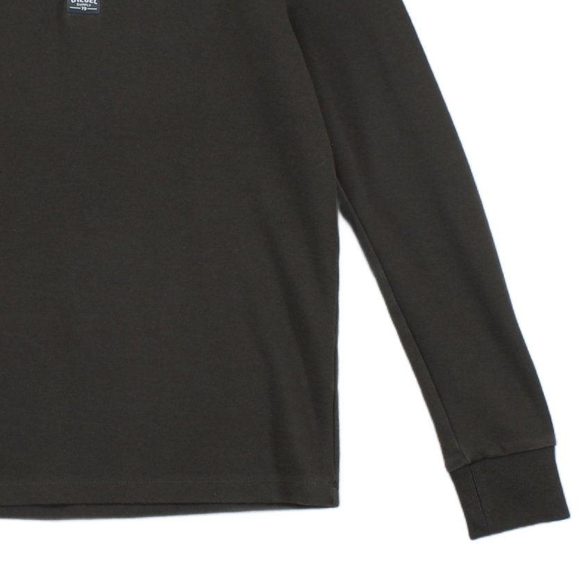 Mens T-Shirt Long Sleeve Buttons