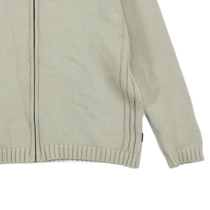 Mens Cardigan Ribbed Knit Full Zip