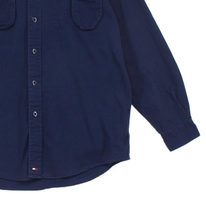 Mens Utility Shirt Button Up Long Sleeve