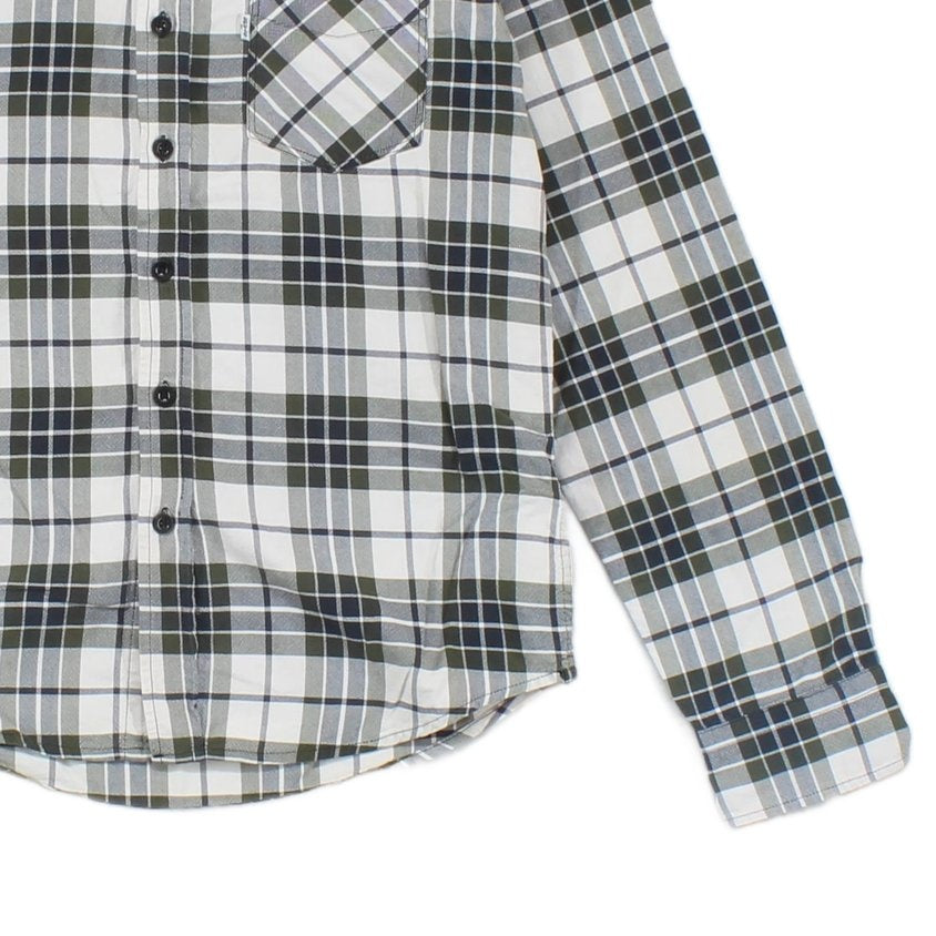 Mens Plaid Shirt Button Up Long Sleeve