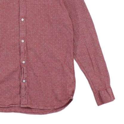 Mens Shirt Stretch Slim Fit Button Up Long Sleeve