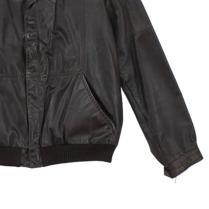 Mens Leather Jacket Full Zip Made In Sweden