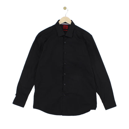 Mens Shirt Slim Fit Button Up Long Sleeve Collared