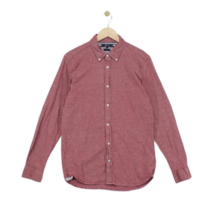 Mens Shirt Stretch Slim Fit Button Up Long Sleeve
