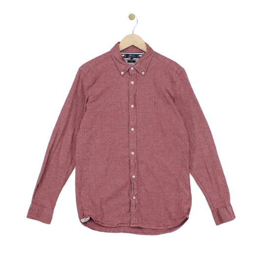 Mens Shirt Stretch Slim Fit Button Up Long Sleeve