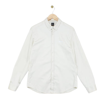 Mens Shirt Stretch Long Sleeve Button Up