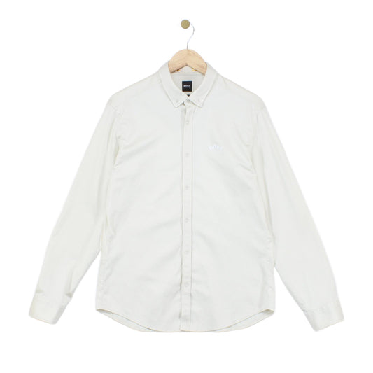 Mens Shirt Stretch Long Sleeve Button Up