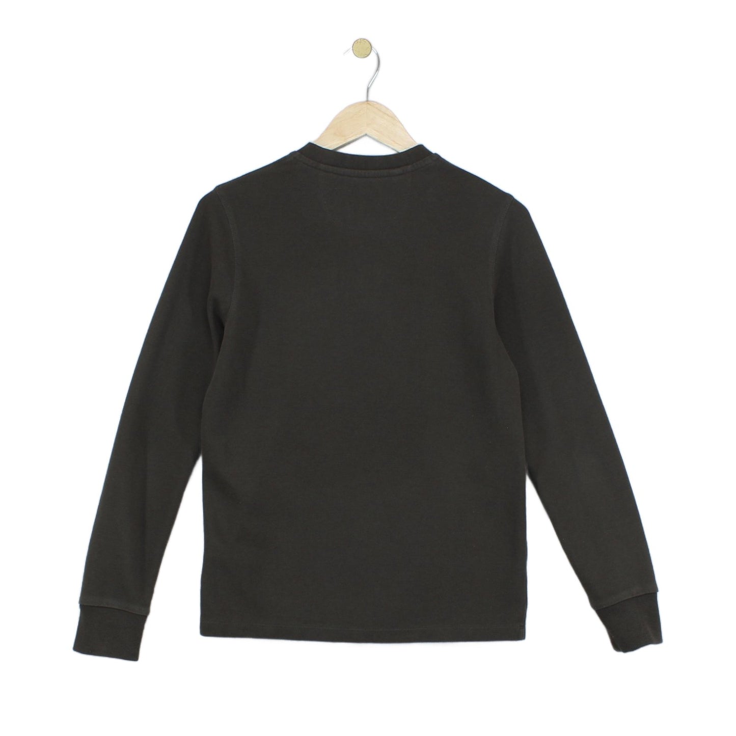 Mens T-Shirt Long Sleeve Buttons